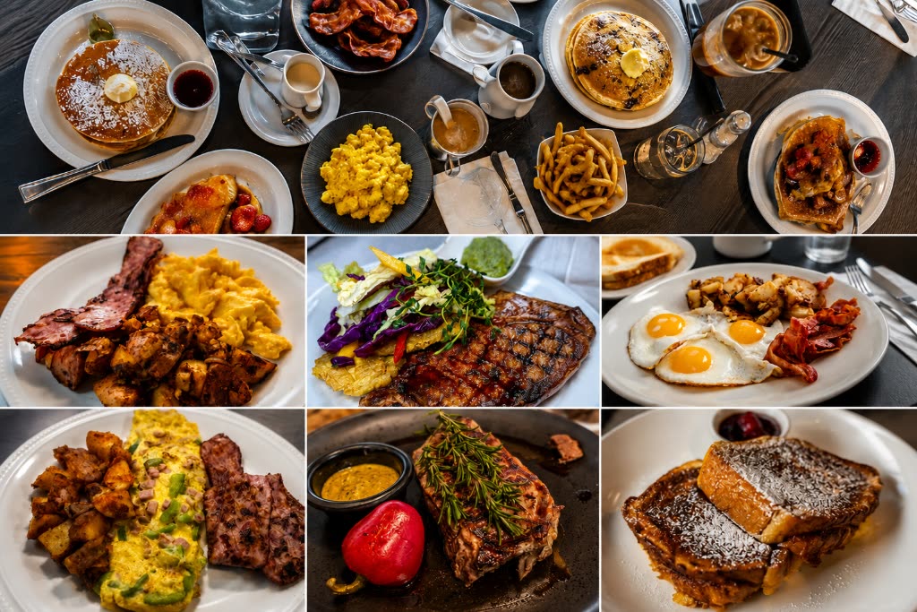 Estime's Café breakfast, brunch, and lunch menu