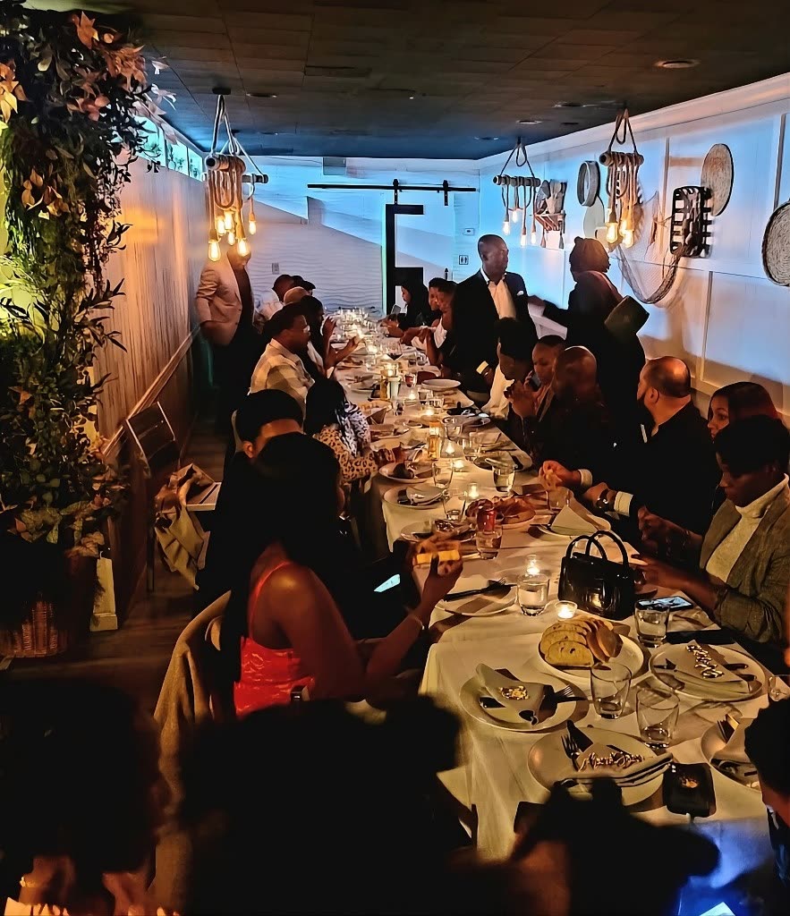 Private Dinner Celebration with Guests at Estime's Café in Colonia NJ